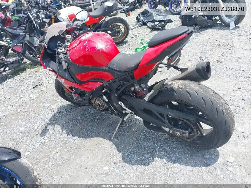 2020 BMW S 1000 Rr VIN: WB10E2303LZJ28870 Lot: 42247622