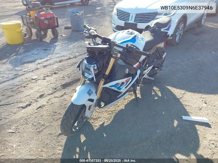 2022 BMW S 1000 R VIN: WB10E5309N6E37946 Lot: 41357253