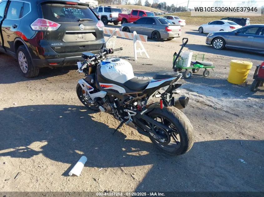 2022 BMW S 1000 R VIN: WB10E5309N6E37946 Lot: 41357253
