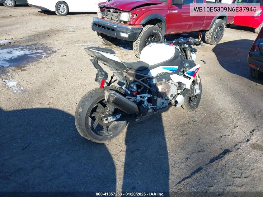 2022 BMW S 1000 R VIN: WB10E5309N6E37946 Lot: 41357253