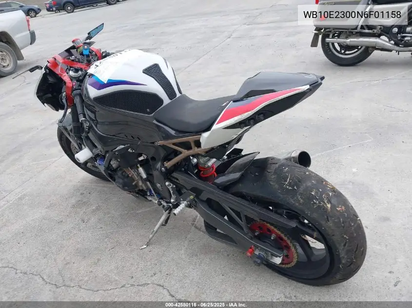 2022 BMW S 1000 Rr VIN: WB10E2300N6F01158 Lot: 42580116