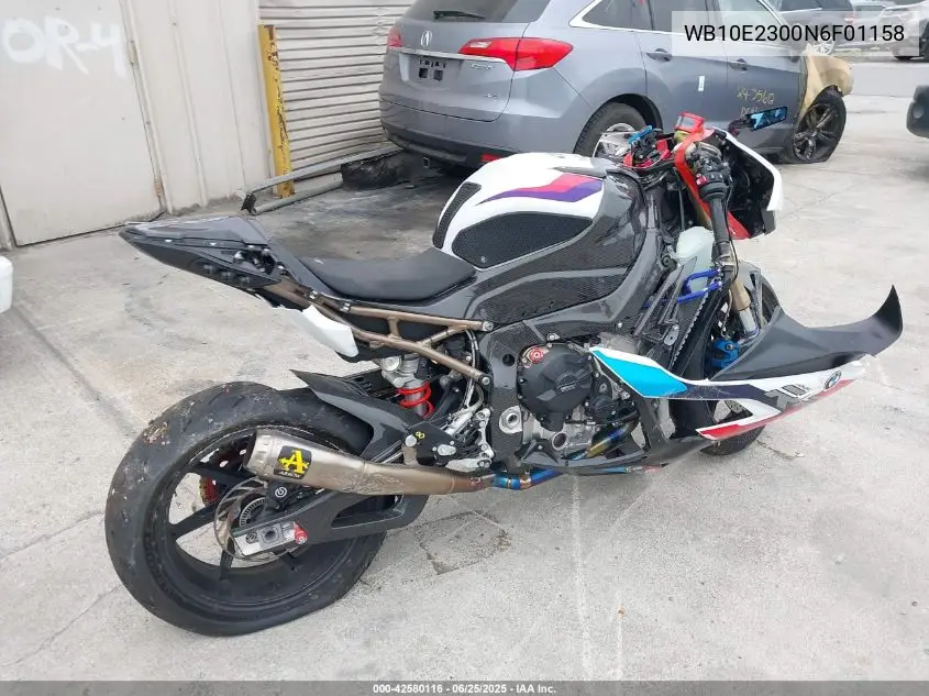2022 BMW S 1000 Rr VIN: WB10E2300N6F01158 Lot: 42580116