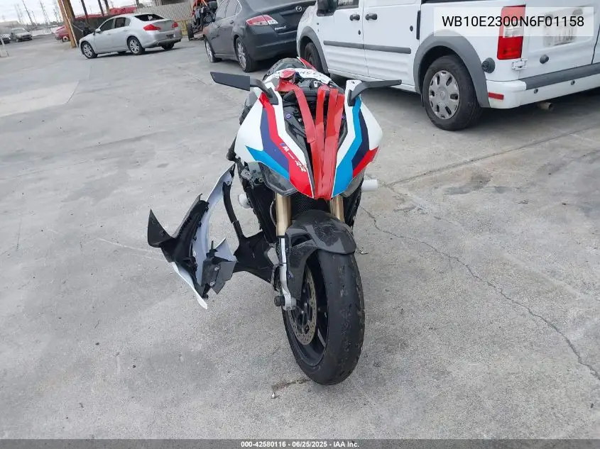 2022 BMW S 1000 Rr VIN: WB10E2300N6F01158 Lot: 42580116