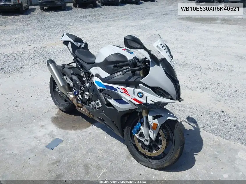 2024 BMW S 1000 Rr VIN: WB10E630XR6K40521 Lot: 42077125