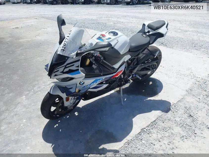 2024 BMW S 1000 Rr VIN: WB10E630XR6K40521 Lot: 42077125