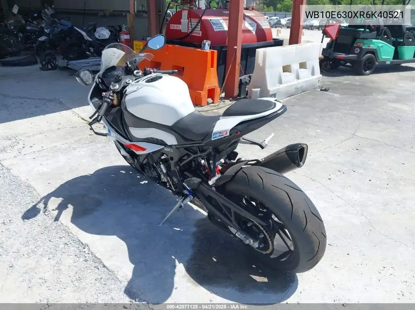 2024 BMW S 1000 Rr VIN: WB10E630XR6K40521 Lot: 42077125