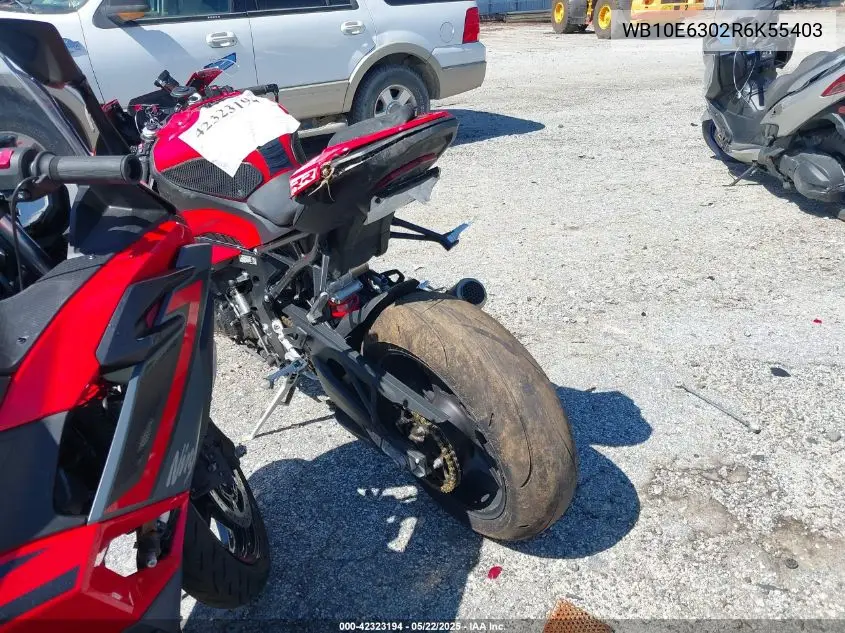2024 BMW S 1000 Rr VIN: WB10E6302R6K55403 Lot: 42323194