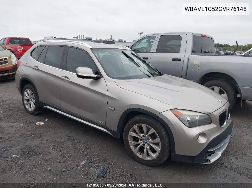 2012 BMW X1 VIN: WBAVL1C52CVR76148 Lot: 12105633