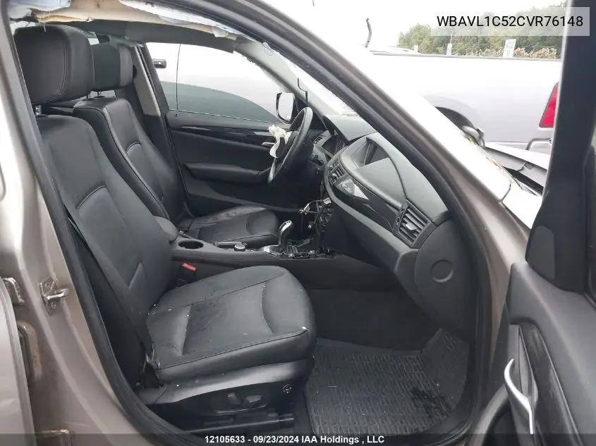 2012 BMW X1 VIN: WBAVL1C52CVR76148 Lot: 12105633