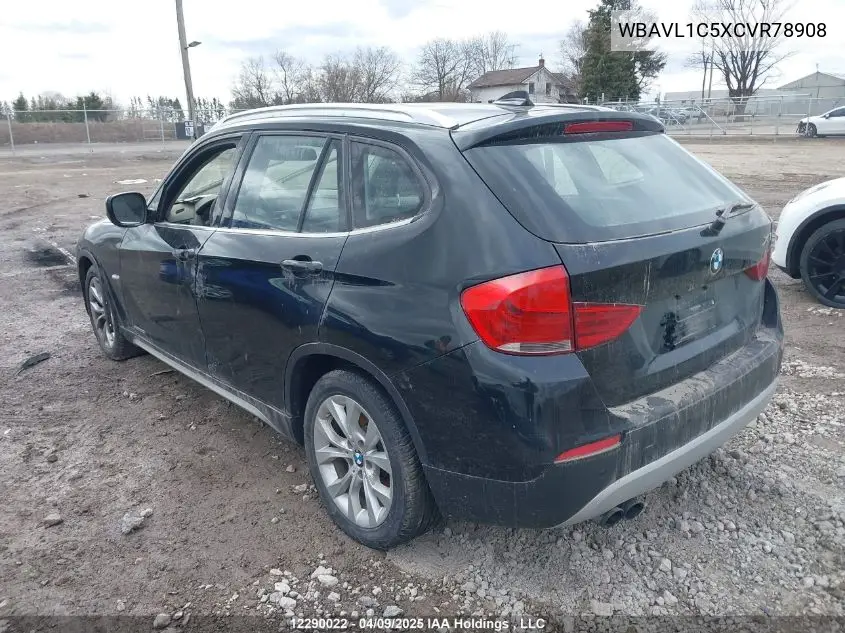 2012 BMW X1 xDrive28I VIN: WBAVL1C5XCVR78908 Lot: 12290022