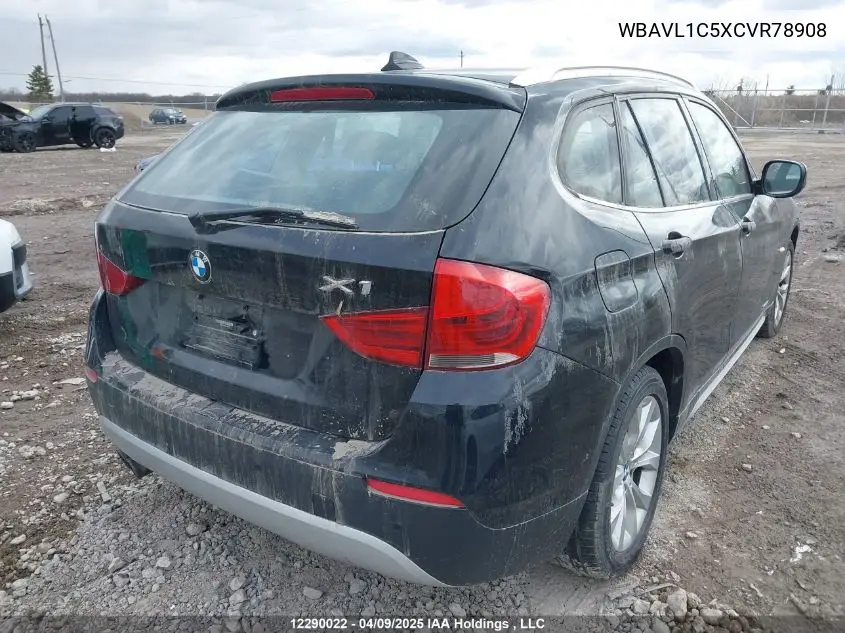 2012 BMW X1 xDrive28I VIN: WBAVL1C5XCVR78908 Lot: 12290022