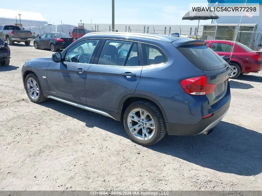 2012 BMW X1 xDrive28I VIN: WBAVL1C54CVR77298 Lot: 12310664
