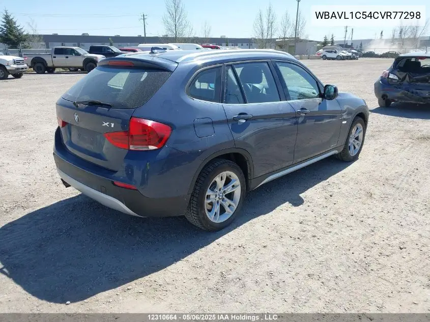 2012 BMW X1 xDrive28I VIN: WBAVL1C54CVR77298 Lot: 12310664
