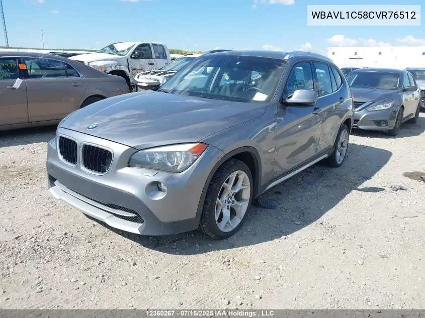 2012 BMW X1 xDrive28I VIN: WBAVL1C58CVR76512 Lot: 12360267