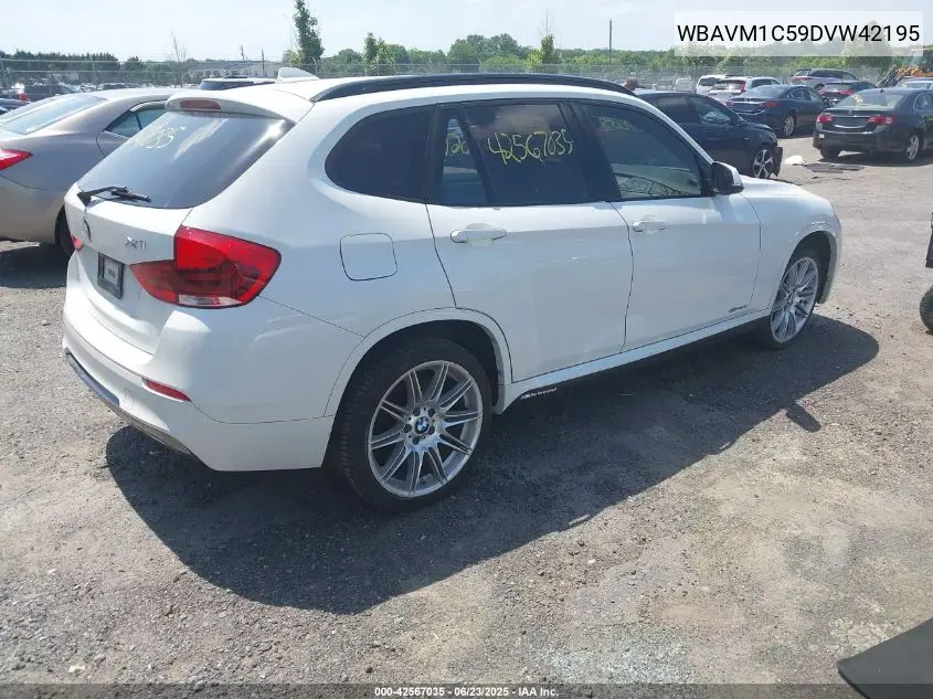 2013 BMW X1 Sdrive28I VIN: WBAVM1C59DVW42195 Lot: 42567035