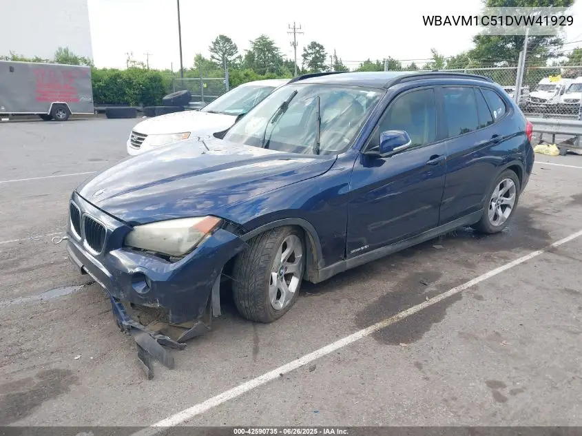 2013 BMW X1 Sdrive28I VIN: WBAVM1C51DVW41929 Lot: 42590735