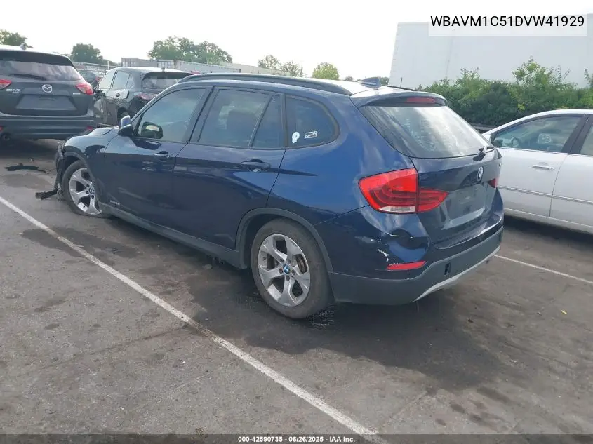 2013 BMW X1 Sdrive28I VIN: WBAVM1C51DVW41929 Lot: 42590735