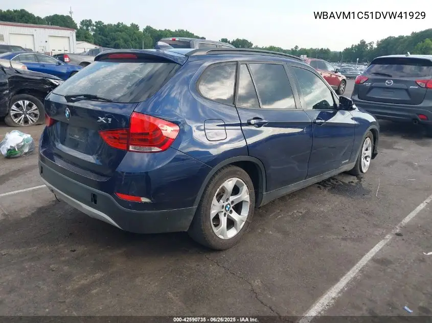 2013 BMW X1 Sdrive28I VIN: WBAVM1C51DVW41929 Lot: 42590735