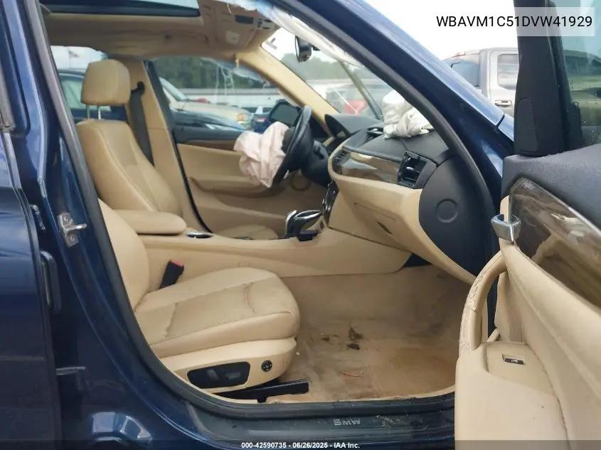 2013 BMW X1 Sdrive28I VIN: WBAVM1C51DVW41929 Lot: 42590735
