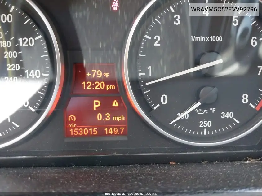2014 BMW X1 xDrive35I VIN: WBAVM5C52EVV92796 Lot: 42206755