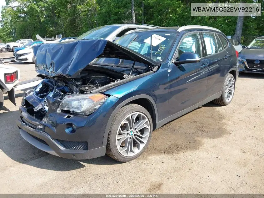 2014 BMW X1 xDrive35I VIN: WBAVM5C52EVV92216 Lot: 42210080