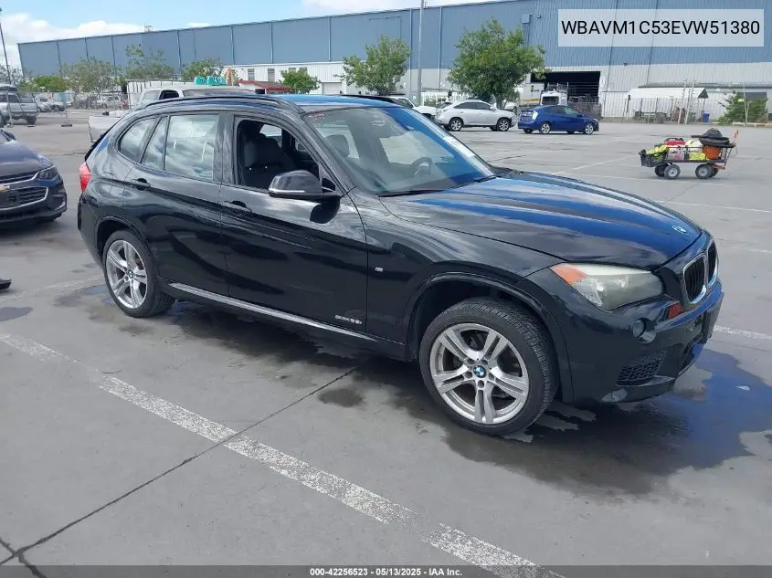 2014 BMW X1 Sdrive28I VIN: WBAVM1C53EVW51380 Lot: 42256523
