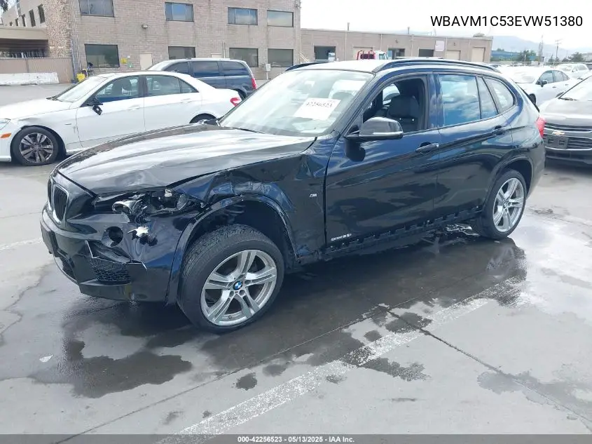 2014 BMW X1 Sdrive28I VIN: WBAVM1C53EVW51380 Lot: 42256523