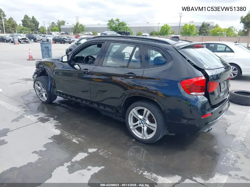2014 BMW X1 Sdrive28I VIN: WBAVM1C53EVW51380 Lot: 42256523