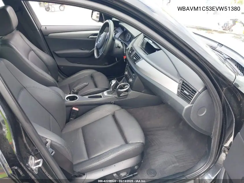 2014 BMW X1 Sdrive28I VIN: WBAVM1C53EVW51380 Lot: 42256523