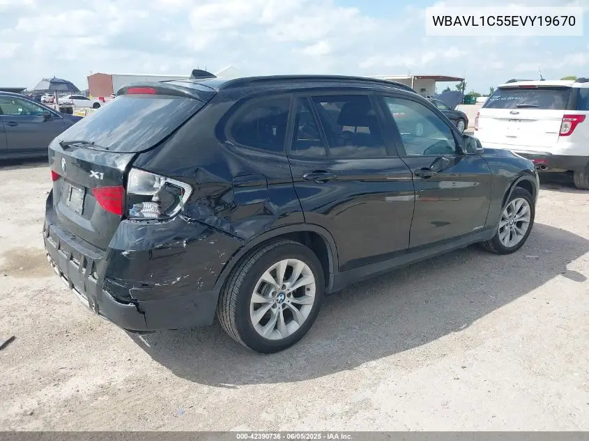 2014 BMW X1 xDrive28I VIN: WBAVL1C55EVY19670 Lot: 42390736