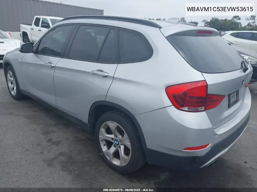 2014 BMW X1 Sdrive28I VIN: WBAVM1C53EVW53615 Lot: 42444574