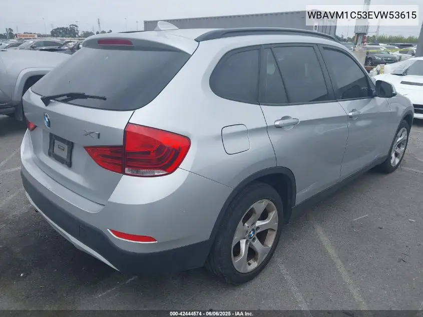 2014 BMW X1 Sdrive28I VIN: WBAVM1C53EVW53615 Lot: 42444574