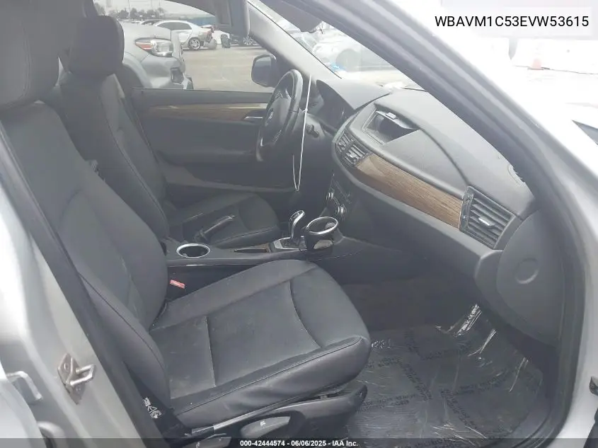 2014 BMW X1 Sdrive28I VIN: WBAVM1C53EVW53615 Lot: 42444574