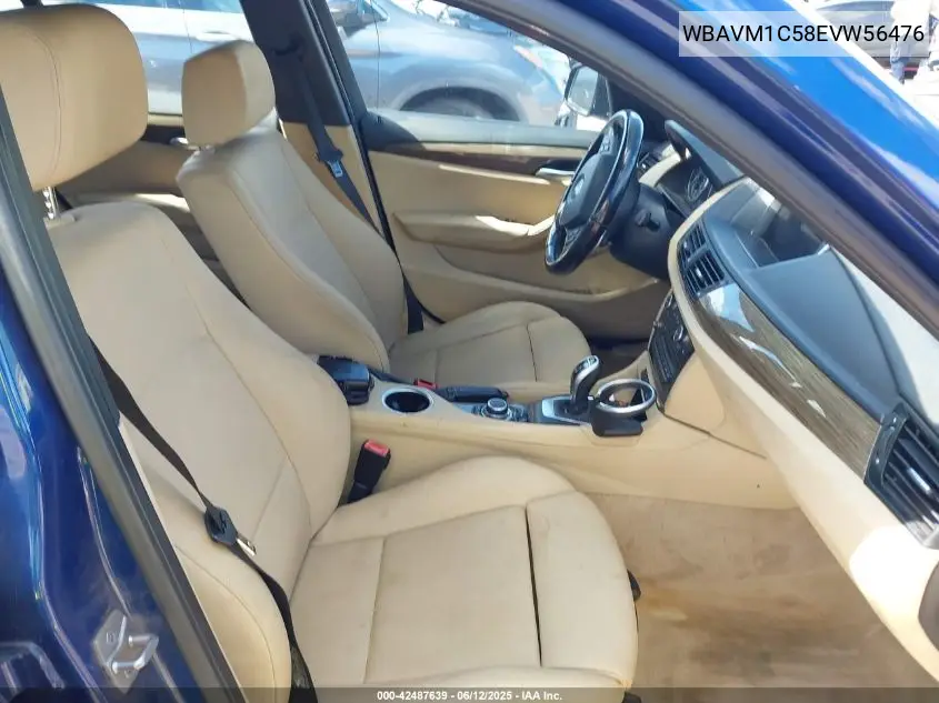 2014 BMW X1 Sdrive28I VIN: WBAVM1C58EVW56476 Lot: 42487639