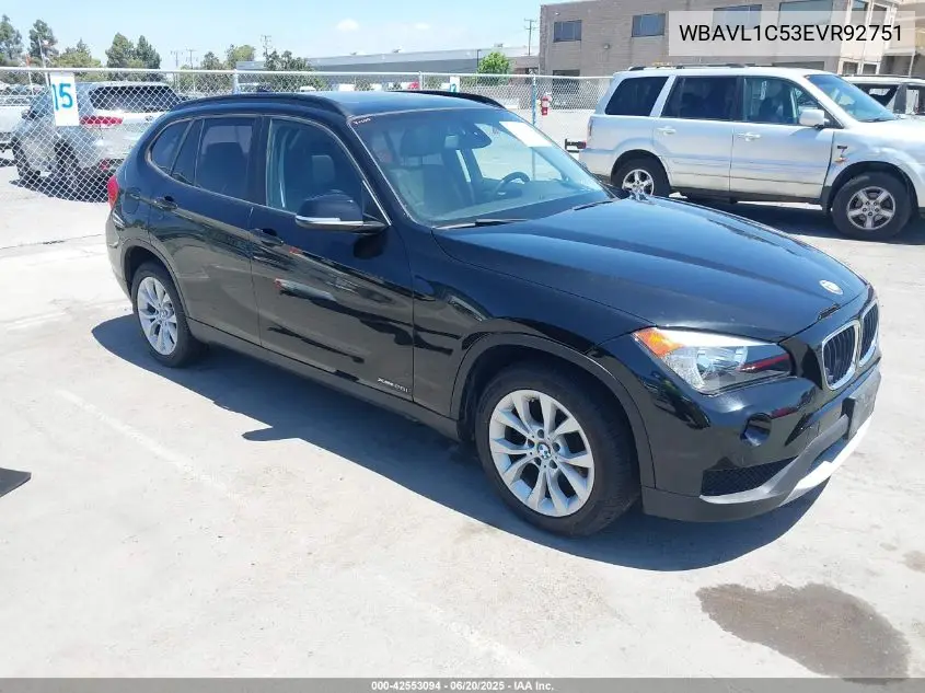 2014 BMW X1 xDrive28I VIN: WBAVL1C53EVR92751 Lot: 42553094