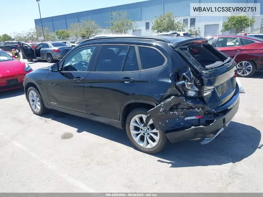 2014 BMW X1 xDrive28I VIN: WBAVL1C53EVR92751 Lot: 42553094