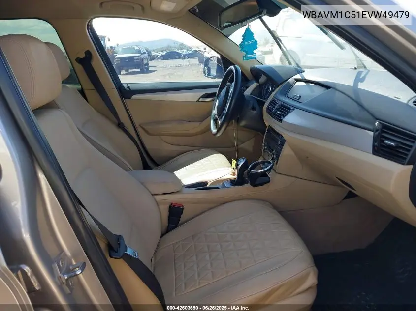 2014 BMW X1 Sdrive28I VIN: WBAVM1C51EVW49479 Lot: 42603650