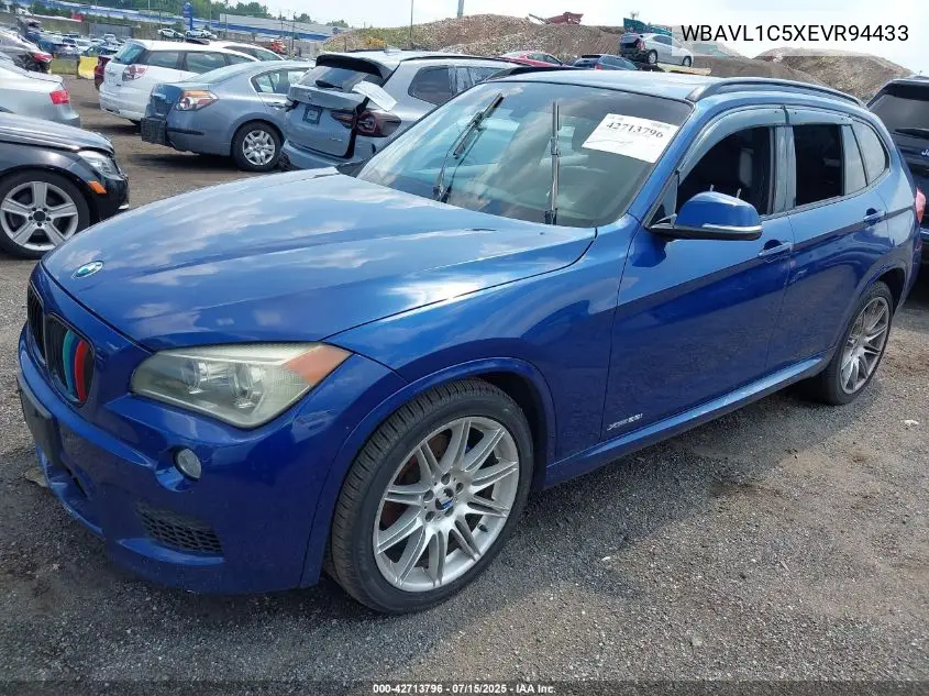 2014 BMW X1 xDrive28I VIN: WBAVL1C5XEVR94433 Lot: 42713796
