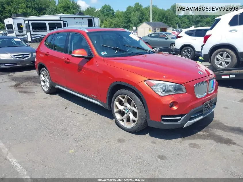2014 BMW X1 xDrive35I VIN: WBAVM5C59EVV92598 Lot: 42753275