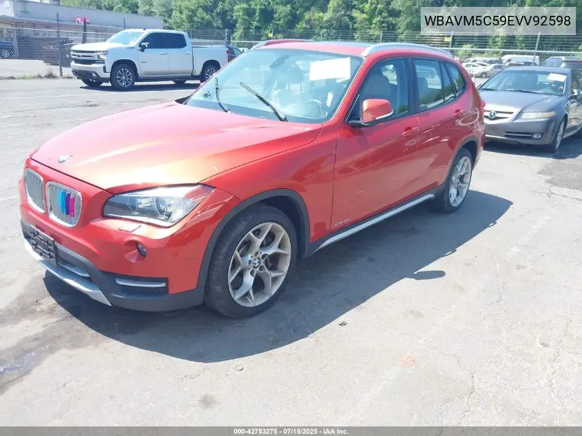 2014 BMW X1 xDrive35I VIN: WBAVM5C59EVV92598 Lot: 42753275