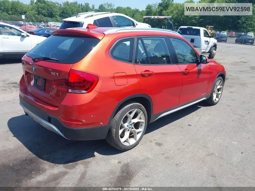 2014 BMW X1 xDrive35I VIN: WBAVM5C59EVV92598 Lot: 42753275