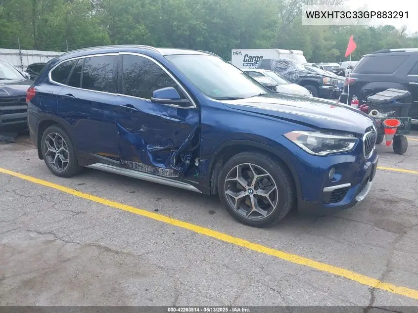 2016 BMW X1 xDrive28I VIN: WBXHT3C33GP883291 Lot: 42263514