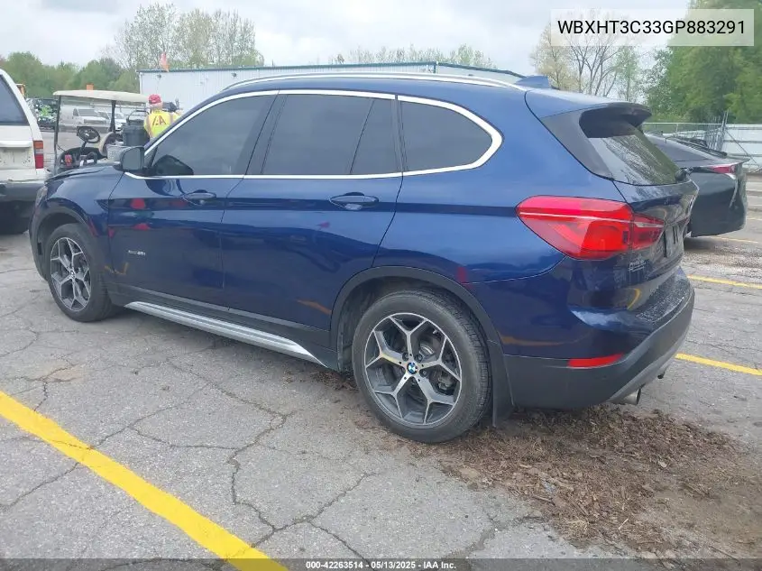 2016 BMW X1 xDrive28I VIN: WBXHT3C33GP883291 Lot: 42263514
