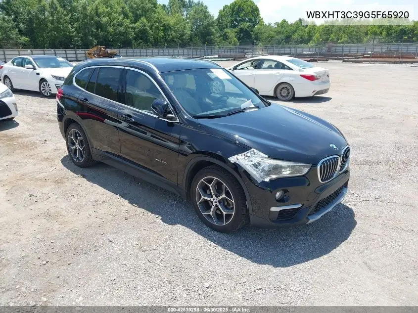 2016 BMW X1 xDrive28I VIN: WBXHT3C39G5F65920 Lot: 42539298