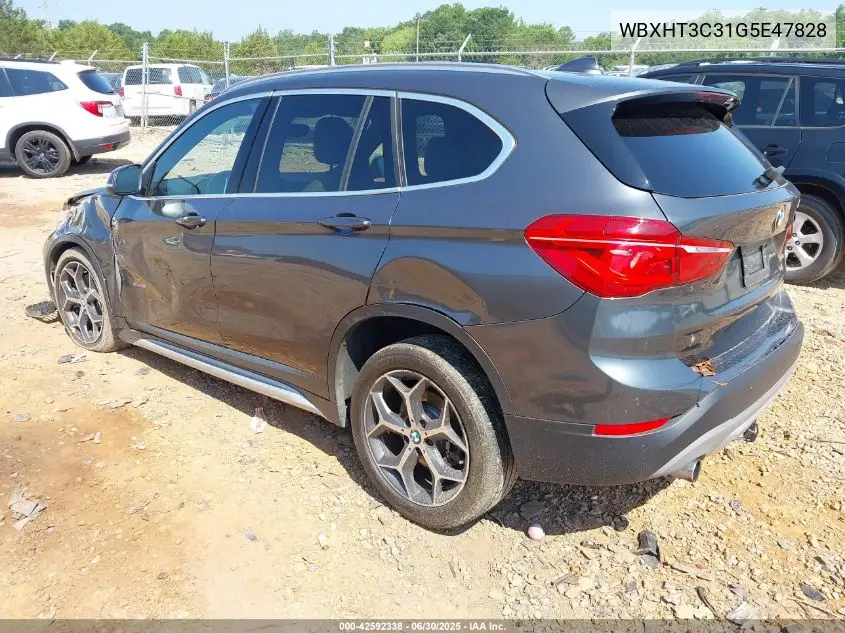 2016 BMW X1 xDrive28I VIN: WBXHT3C31G5E47828 Lot: 42592338
