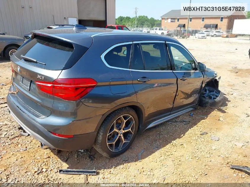 2016 BMW X1 xDrive28I VIN: WBXHT3C31G5E47828 Lot: 42592338