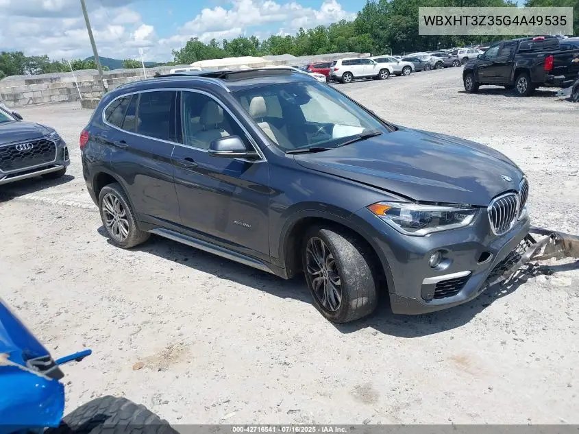 2016 BMW X1 xDrive28I VIN: WBXHT3Z35G4A49535 Lot: 42716541
