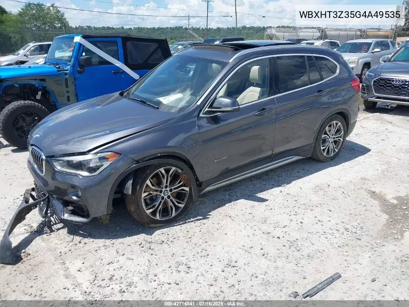 2016 BMW X1 xDrive28I VIN: WBXHT3Z35G4A49535 Lot: 42716541