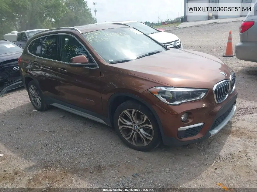 2016 BMW X1 xDrive28I VIN: WBXHT3C30G5E51644 Lot: 42733262