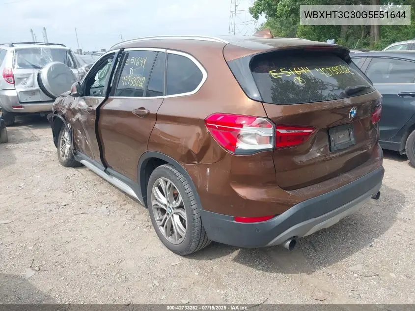 2016 BMW X1 xDrive28I VIN: WBXHT3C30G5E51644 Lot: 42733262